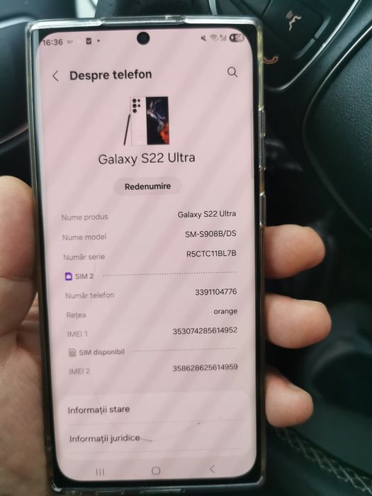 Vând urgent s22 ultra