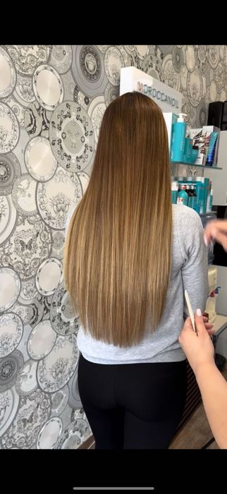Екстеншъни от естествена коса - кератинови кичури от Индийска коса