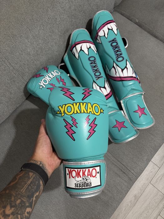 Set Manusi Tibiere Kickbox Muay Tai Yokkao
