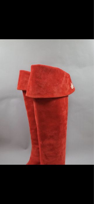 Сапоги замшевые крутые