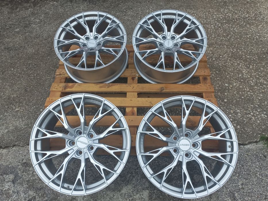 19"Roma 5x112 Silver Polish 8.5j et30 Bmw G Audi Mercedes Vw Seat Škoda Чисто Нови
