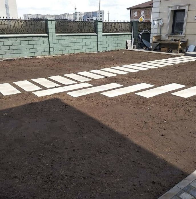 Благовстроиство территории Укладка брусчатка
