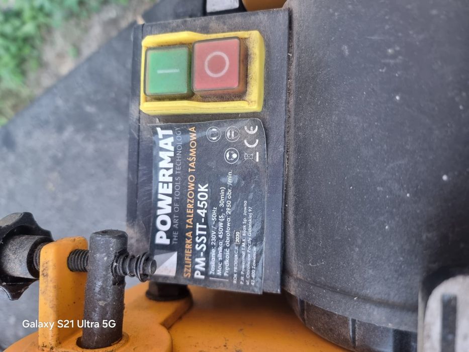 Лентов шлайф и дисков шмиргел Powermat PM-SSTT-450K – 450W