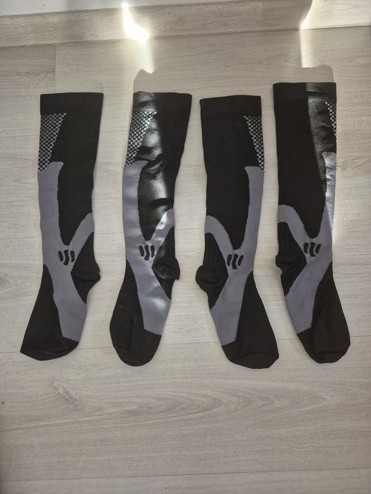 Șosete sport negre & gri – 100% poliester