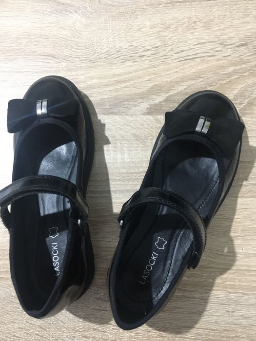 Pantofi noi piele Lasoki fete marimea 34