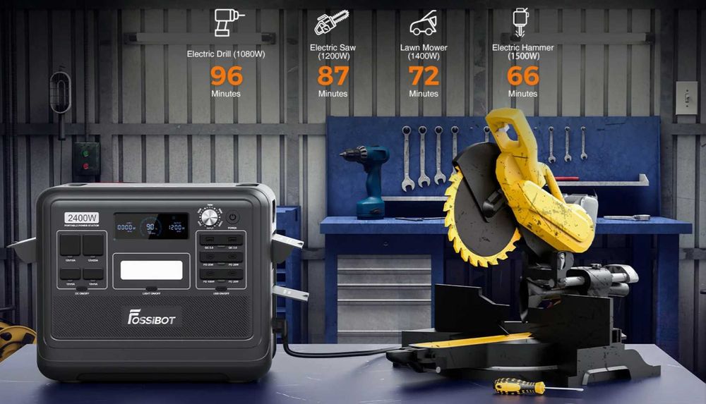 Fossibot F2400 Portable Power Station - преносима зарядна станция