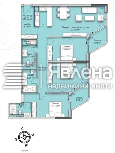 Продава се Четиристаен апартамент в София, Кръстова вада - 174 кв.м за 2875 €/кв.м - Снимка #1