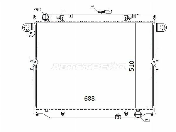 Радиатор Toyota Land cruiser