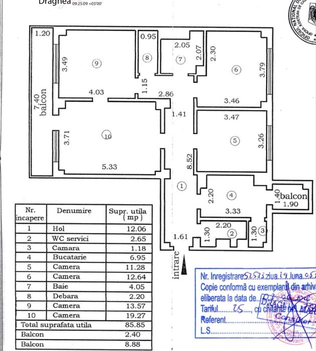 apartament cu vedere spectaculoasa pe faleza Dunarii