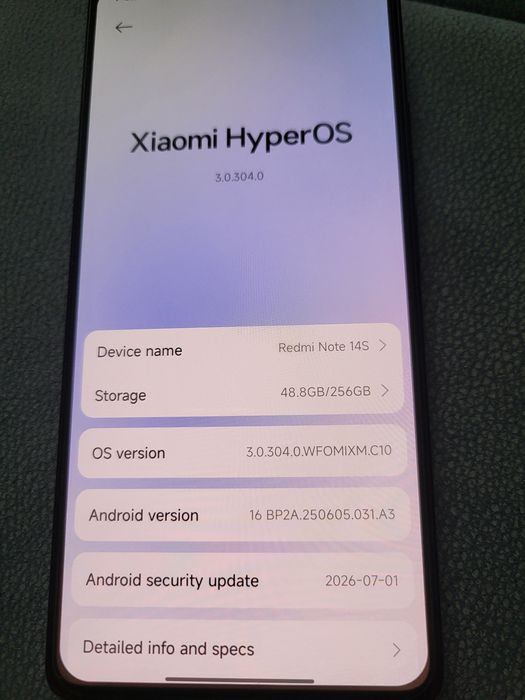 Redmi note 14s 8/256gb