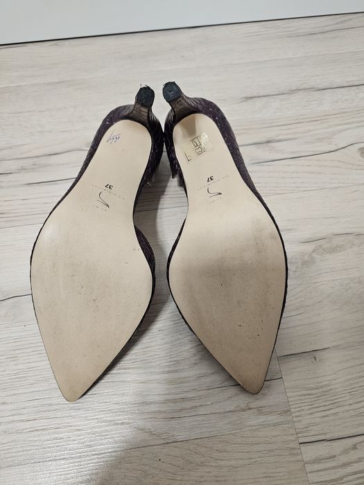 Pantofi The 5th Element m. 37 culoare Visina putreda piele naturala