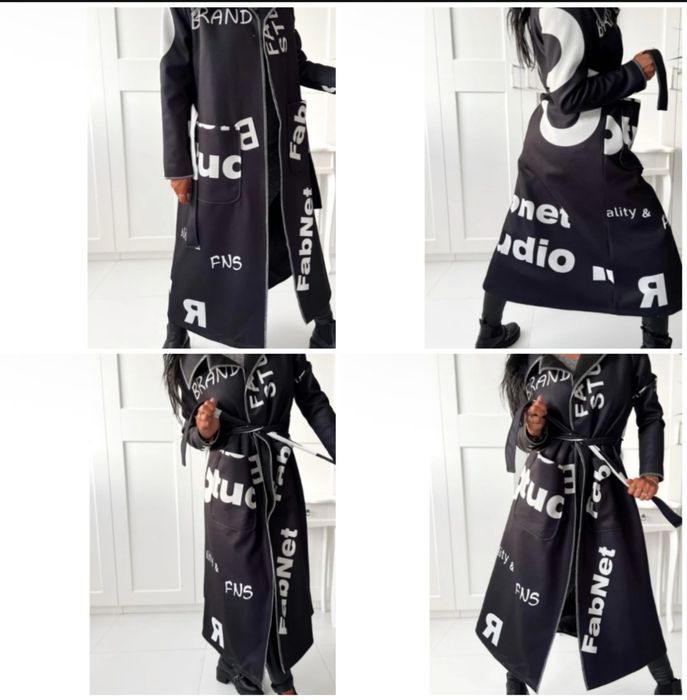 Дамско нестандартно палто 2ХЛ