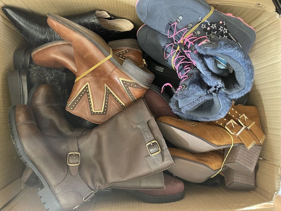 МИКС кашон НОВИ боти и ботуши на познати марки