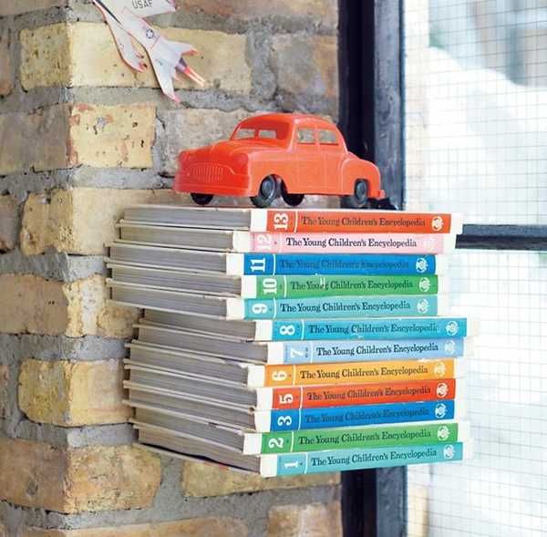 Bibliotecă Raft pentru cărți Invizibil