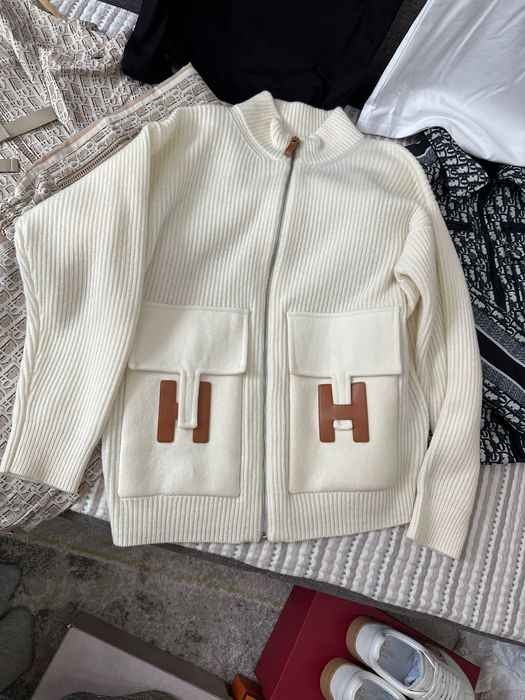 Hermes кардиган шерсть 100