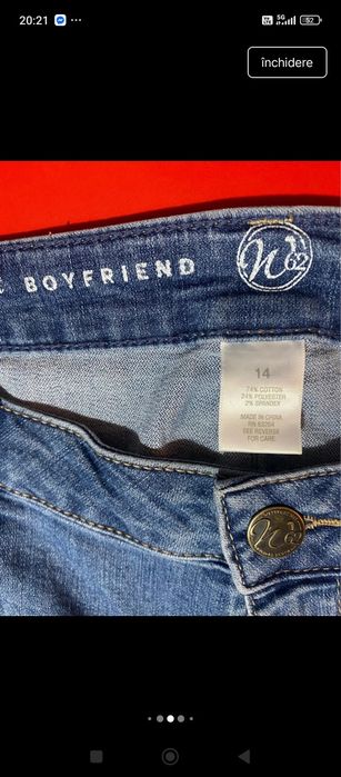 Blugi Boyfriend elastici