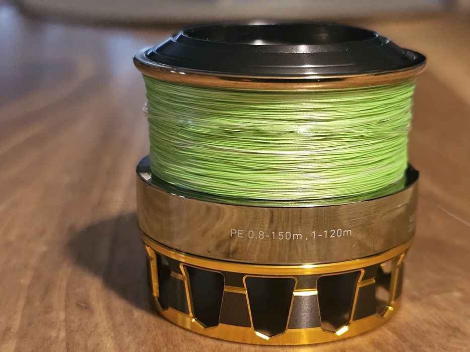 Шпула за макари Daiwa RCS 2508PE, произведена от SLP WORKS, цвят Gold