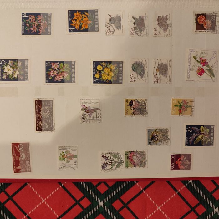 Clasor timbre cu tematica flori