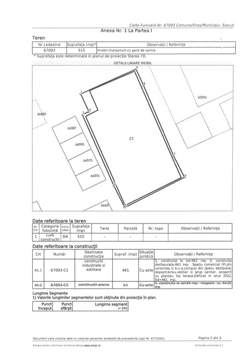 Vând spațiu comercial în localitatea Sascut, județul Bacău