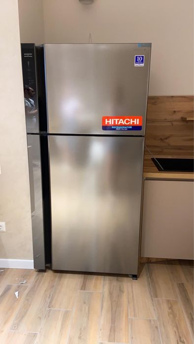 Холодильник HITACHI модель: R-VG660 PUC7 (Чёрное стекло)