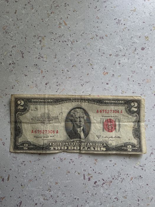 Bancnotă de 2 $ din 1953
