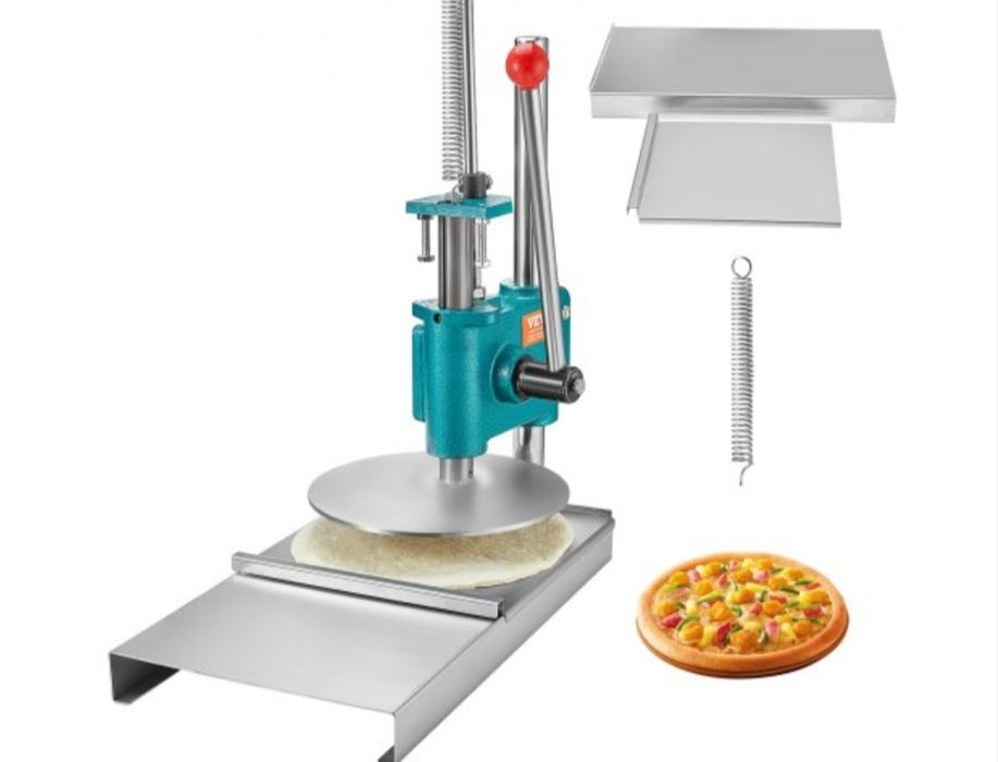 Mașină manuală de presa pentru aluat de pizza din 43 x 39 x 21 cm noua