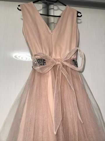 Rochie banchet roz pudrat