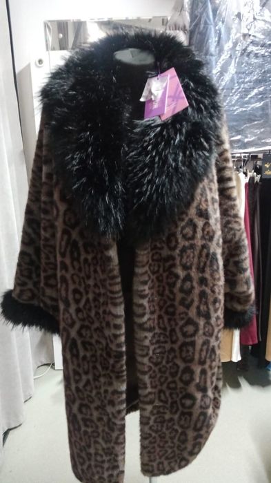 Продаётся эко шуба леопард