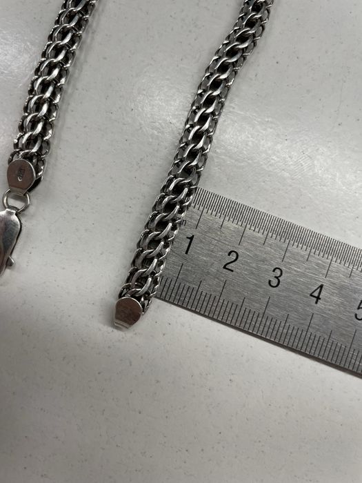 Мужская серебряная цепь 925