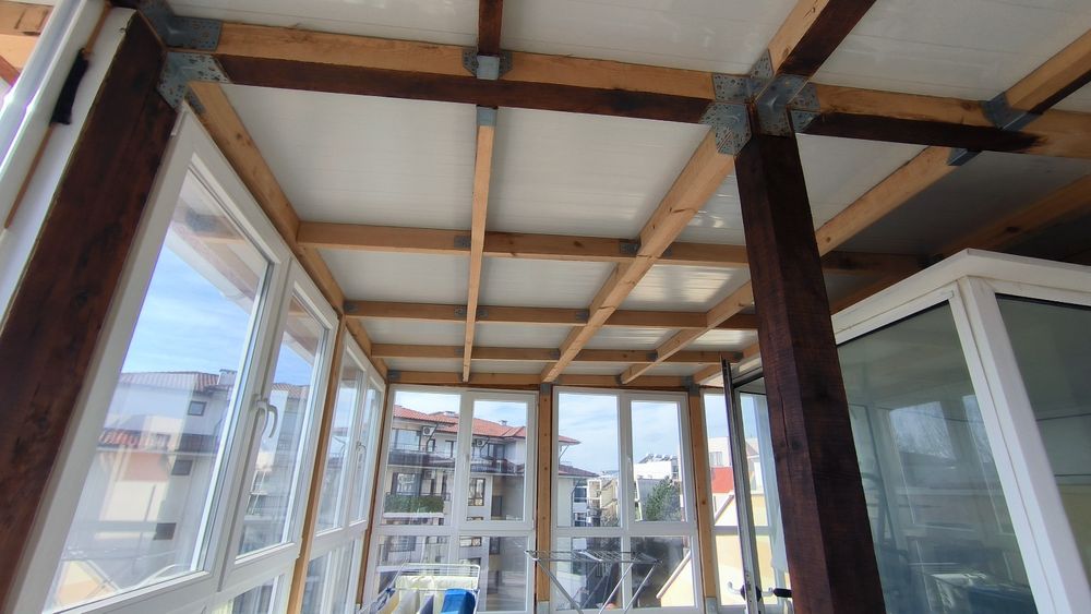 Конструкция от дърво и термопанел 5х9х2,5 м - 45м"