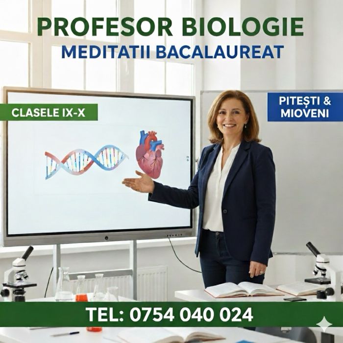 Meditatii Biologie Pitesti si Mioveni