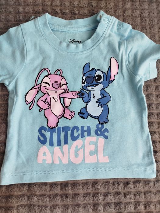 Бебешки дрешки 0-3м. Стич, тениски