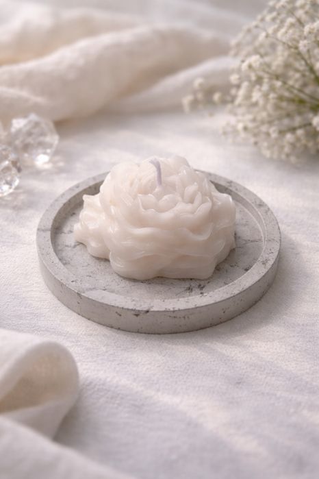 Свеча пион и подставка