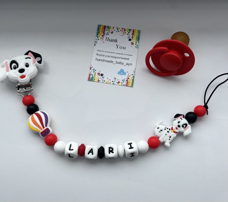 Lănțișoare personalizate pentru suzetă