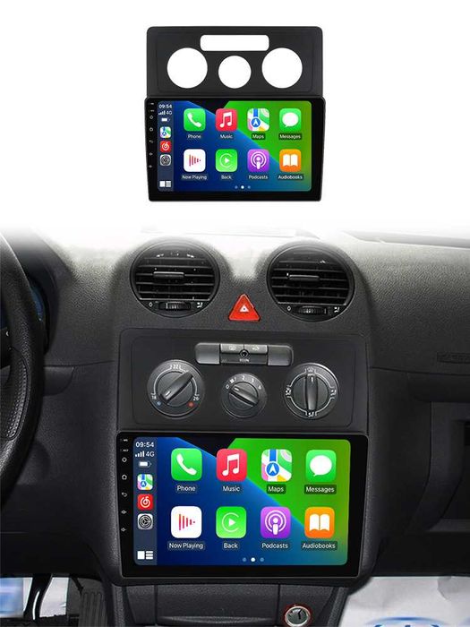Navigatie Android 14 Vw Caddy 2004 - 2020 Waze CarPlay YouTube +CAMERA