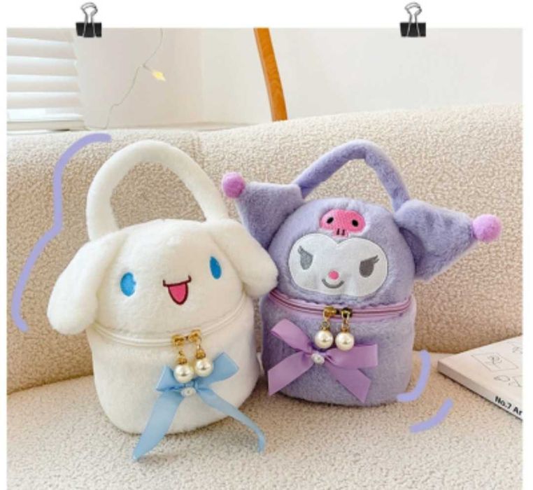 Плюшена чанта Hello Kitty Kuromi, Hello Kitty Melody чанта Кити