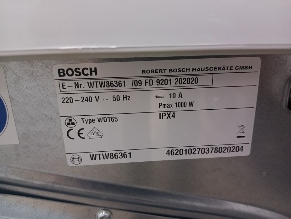 Сушилня с термопомпа Бош Bosch Eco Avantixx6  А++6кг 2 години гаранция