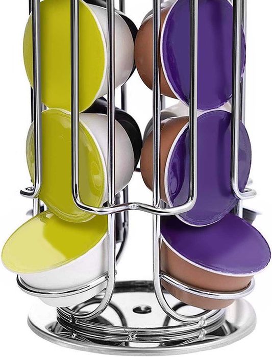 стойка, поставка, ържач за 32 капсули Dolce Gusto, вертикален, 42x11см