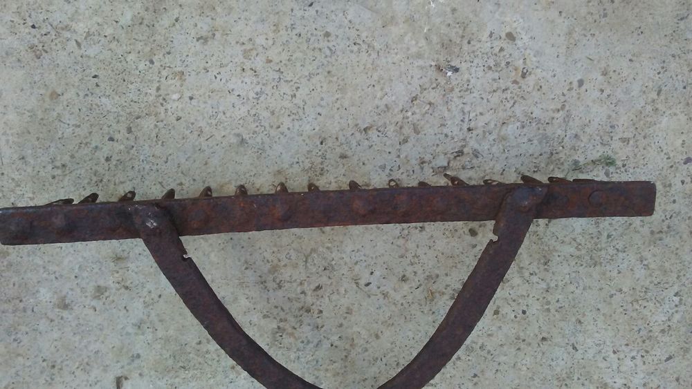 Grebla taraneasca batuta in forja,confec.manual(Handmade)vintaje