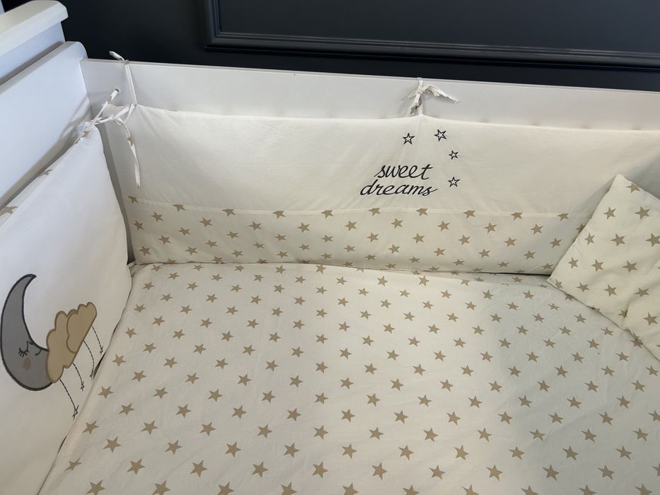 Бебешко/детско легло с матрак и спално бельо