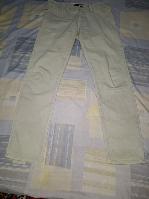 Брюки, молочного цвета