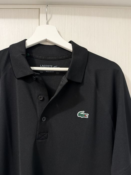 Tricou polo Lacoste Sport Ultra Dry M negru