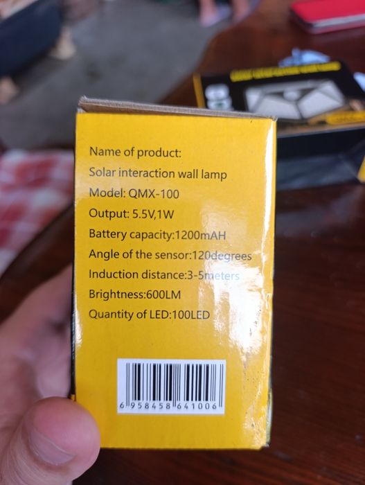 Lampa solară led