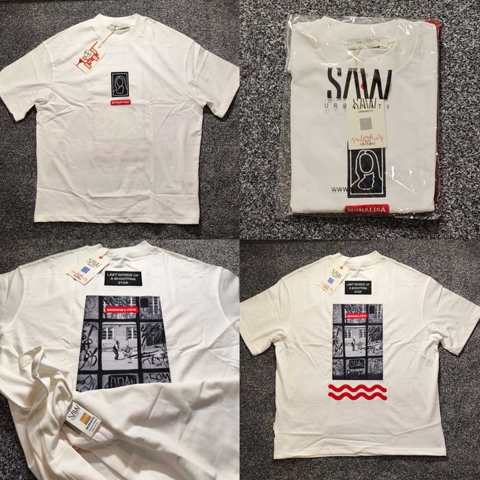 Нов Топ SAW URBANITY стил Balenciaga паму мъжка тениска блуза фланелка