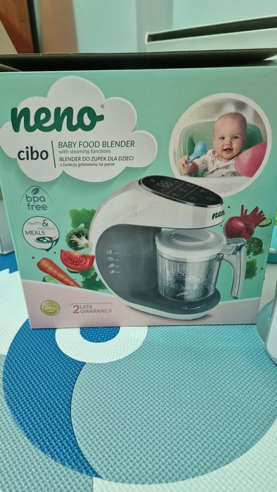 Neno Cibo 4в1 уред за бебешки пюрета (пара, пасиране) + подарък