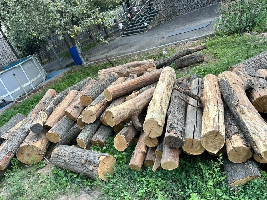 Продаём дубовые брёвна после распила сухие