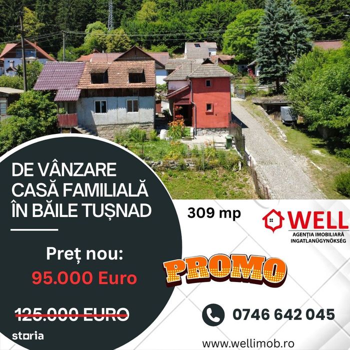 De vânzare casă familială în loc.Băile Tușnad