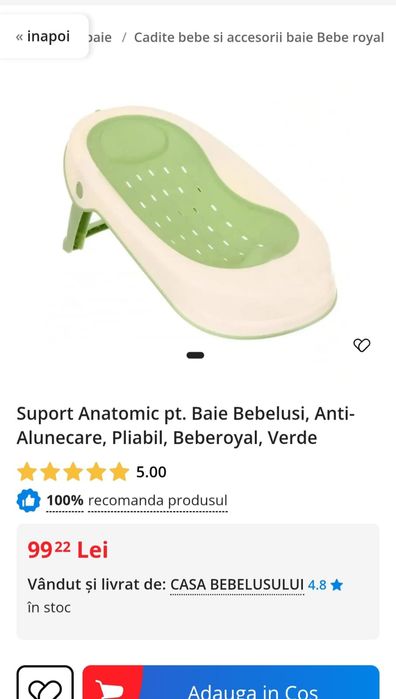 Suport baie bebeluși Beberoyal