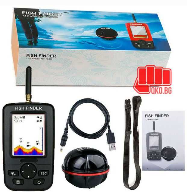 Сонар Fish finder Z70 (стойка за лодка + усилваща обхвата антена )
