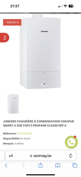 Centrala Junkers Bosch TOP 22-3CE ZSB